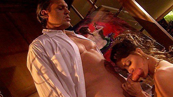 Сцена элегантного траха с элитной шлюхой