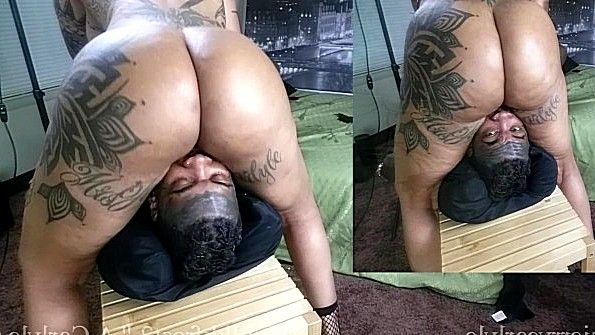 Толстая жена заставляет мужа делать ей куни