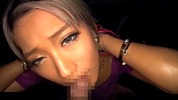 Классный минет от красивой японки до спермы