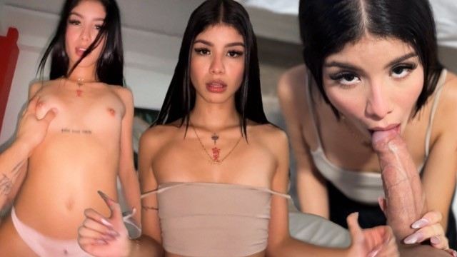 Хардкорный секс от первого лица с молодой 18-ти летней колумбийкой