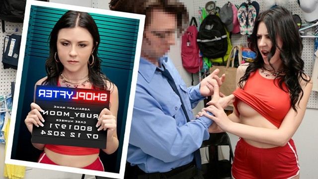 Пришлось дать охраннику после кражи в магазине